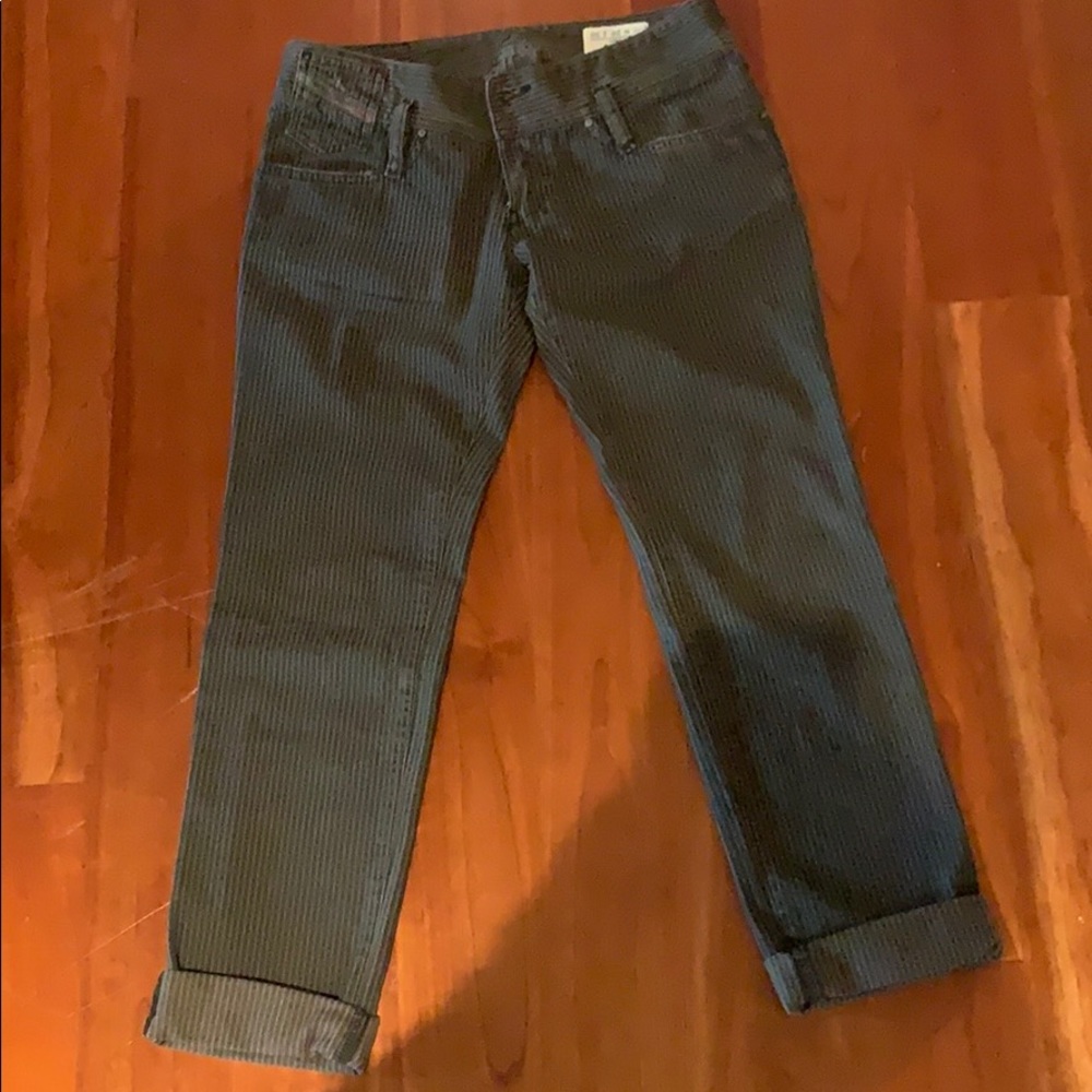 Diesel straight stripes cotton jeans . 26